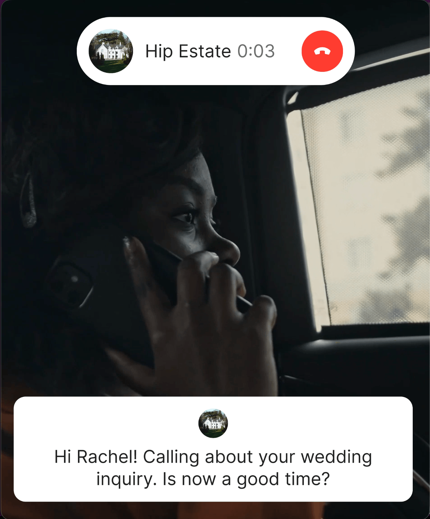 Omnichannel coverage — phone call interface