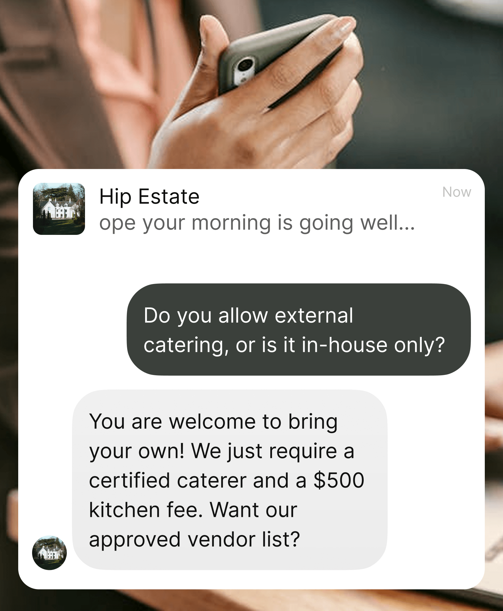 Q&A support — AI assistant answering client questions