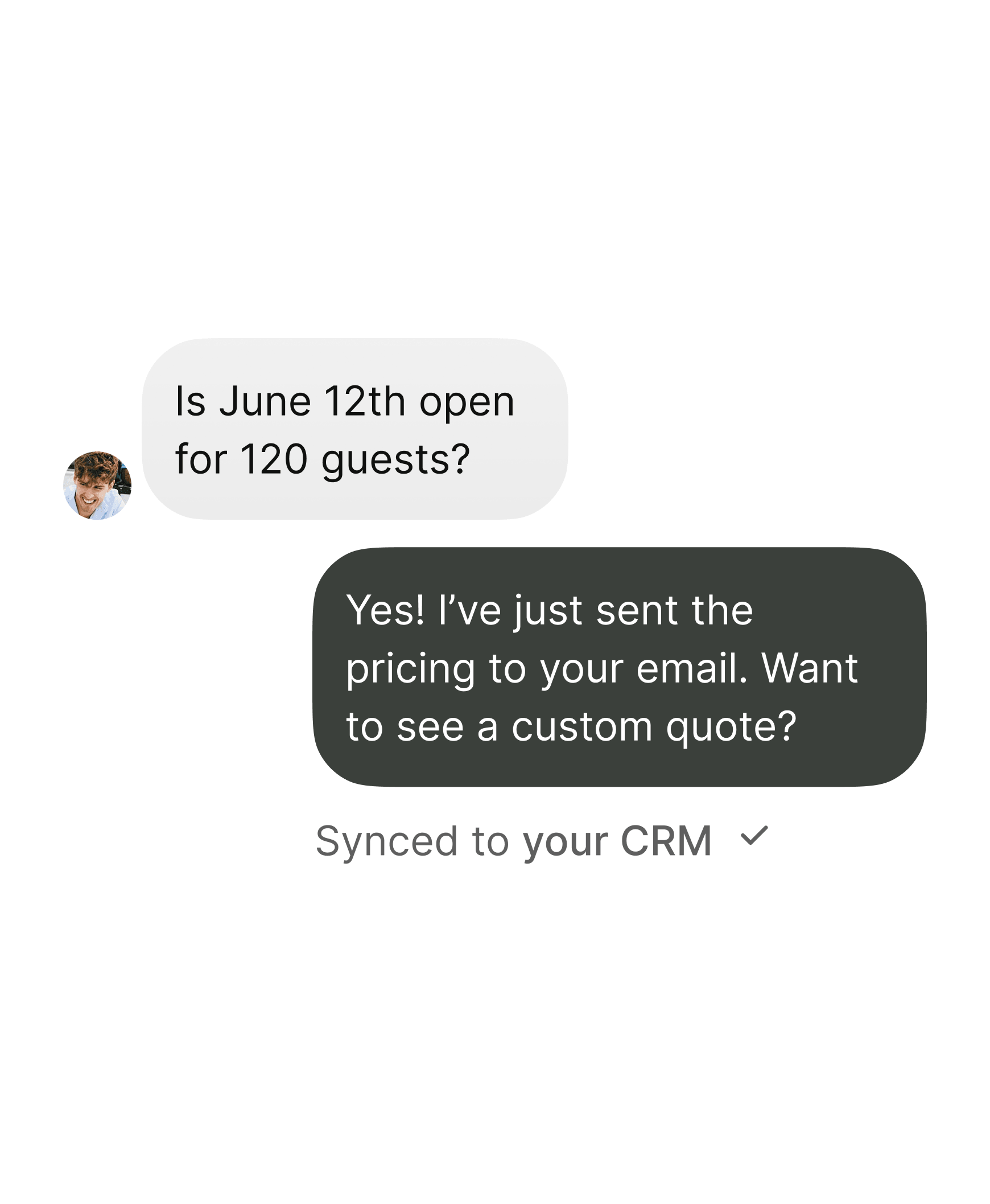 CRM integration — Breezit AI syncing with your CRM