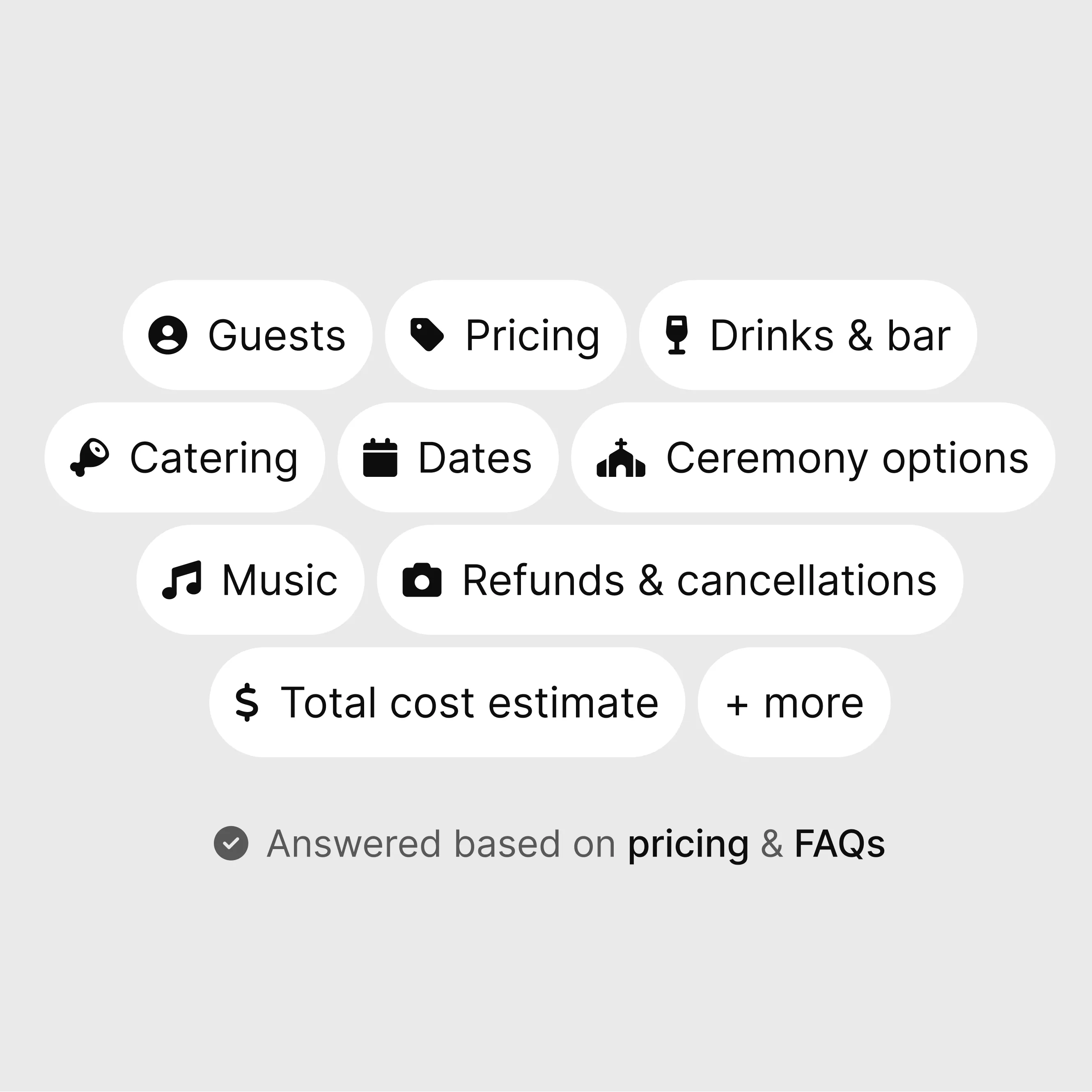 Q&A support — AI-powered question answering