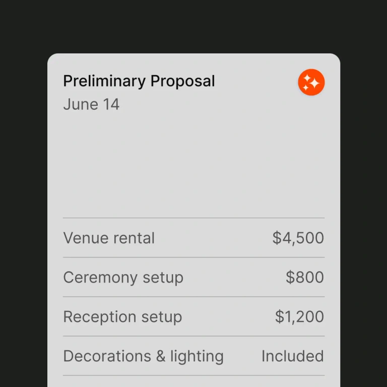 Preliminary Proposals
