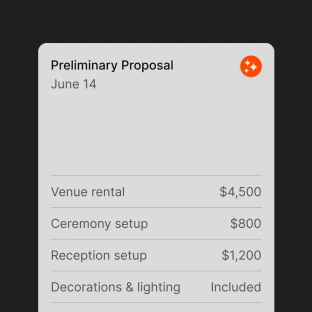 Preliminary Proposals