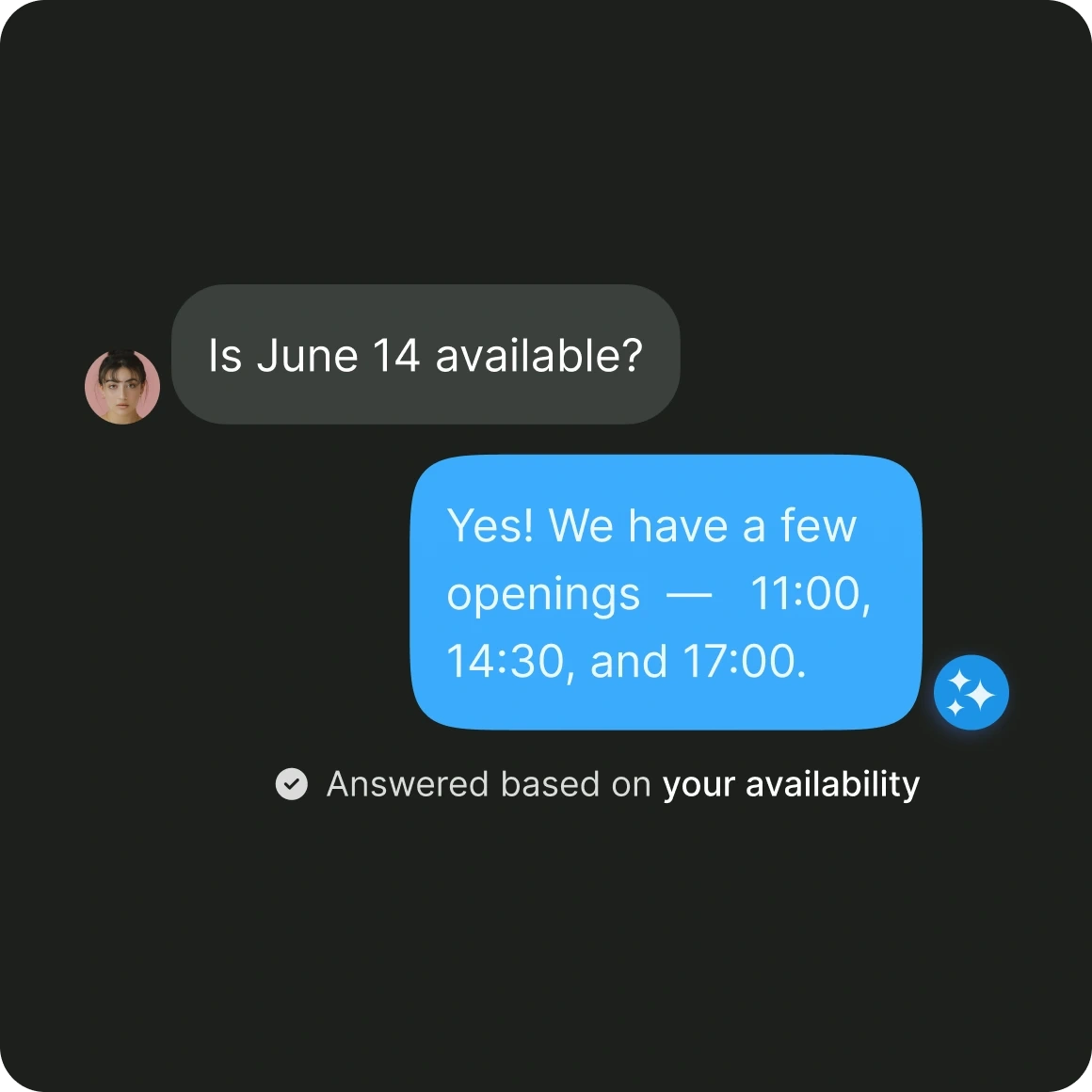 Instant availability & booking