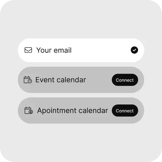 Booking step 1